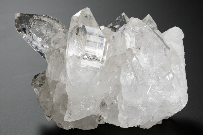 Clear Quartz Crystal Cluster - Brazil #306036